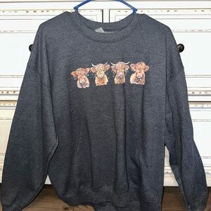 Highland Cow Sweatshirt, Unisex